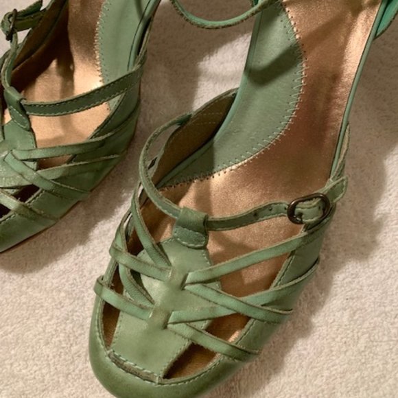 Bronx Shoes - *HP* Bronx mint green leather heels NWT